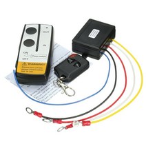 ATV트레일러 카트 트레일러 자동차 지프 ATV 미국용 무선 윈치 리모컨 컨트롤러 키트 2X 12V 315Mhz 50Ft / 15M, [01] Black