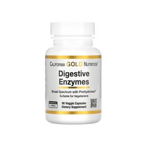캘리포니아 골드 뉴트리션 다이제스트 엔자임 소화 효소 60캡슐 식물성 광범위 스펙트럼 Digestive Enzymes