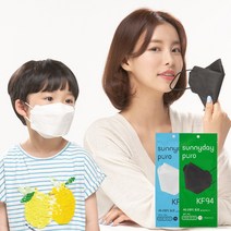 써니데이 퓨로 KF94 KF80 마스크 50매 대형 소형 여름용마스크 황사방역마스크, 화이트-KF94-대형, 1개