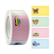 [가성비 최고]250pcs 자동차 라벨 네임스티커 정리 곰돌이 고래 [1006] YS21AU09