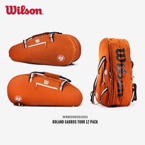윌슨 롤랑가로스 프랑스오픈 투어백 테니스 가방 9팩 wilson, 오렌지 12팩