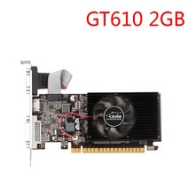 데스크톱 게임용 비디오 그래픽 HDMI 호환 VGA DVI 사무실 및 가정용 GT730 4GB DDR3 128 비트, 3.GT610 2GB