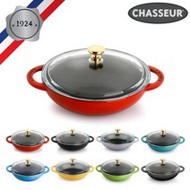 차세르 무쇠 주물 미니 웍18cm 색상선택 가능, 상세설명 참조, 라벤더