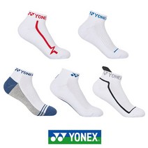 [요넥스] 여성 단목양말 5종세트 스포츠양말 여성용 테니스양말 배드민턴양말 스쿼시양말 탁구, 상세 설명 참조