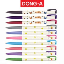 동아 다양한 색상 미피유성볼펜 0.5mm 낱자루, 옐로우그린