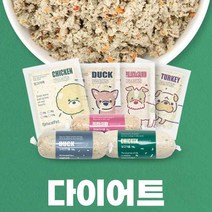 내추럴펫 강아지다이어트사료 습식 자연식 수제사료 골라담기 100%천연재료, 오리고기롤 100g 5개
