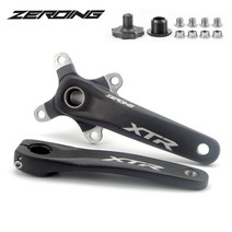 ZEROING 자전거 크랭크 체인휠 104BCD MTB 알루미늄 합금 하단 브래킷 포함 32T 플레이트 170mm, 01 Black Crank_01 170mm