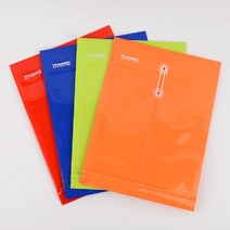 칼라 A4 아일렛 PP 서류봉투 색상랜덤 5매