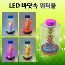 GW4A21FA 과학키드 초등과학교구 글리세린 과학상자 워터볼 바닷속 유아과학교구 LED방식 초등학교실험 조립키트 초등