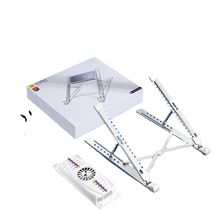 ANKRIC 노트북 받침대 노트북 컴퓨터 냉각 베이스 반도체 냉각 멀티 기어 조정 접이식 브래킷 노트북 라디에이터, 접는 업그레이드 [표준 버전] [플러그]]
