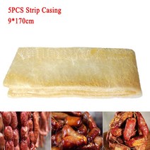 5Pcs 스트립 소시지 케이싱 9cm * 1.7M 소시지 케이싱 마른 고기 소시지 핫도그 케이싱 접시에 대 한 관형 포장 DIY 주방 도구, 보여진 바와 같이, 하나, A