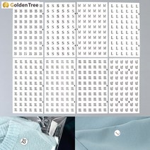 골든트리 원형 사이즈 스티커 60P 10장 1세트 사이즈표기 의류 옷스티커, S 10장 1세트