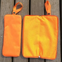 여행용파우치 커버 방수 우산주머니 가능 접이식 흡수 휴대 흡습 수납가방 2611003386, 오렌지색 색 롱 28cm