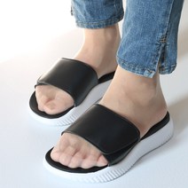 푹신한 여성 남성 여름 사무실 빅사이즈 무지 벨크로 슬리퍼