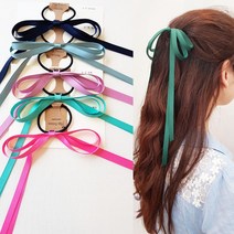 골프 머리끈 16컬러 J36 얇은 여신스타일 롱 리본끈 헤어리본 골프리본 포인트 골프머리끈 롱리본핀 긴머리 슬림 리본핀 꼬리리본 자동핀