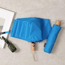 미치코런던 무지 우드핸들 3단자동우산