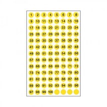 일반스티커 321(7매) 세모네모 견출지 스티커 라벨 일반스티커, 녹색