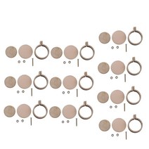 미니 라운드 나무 자수 후프 프레임 내경 2cm-크로스 스티치 아트 DIY 공예 도구 10 팩, 한개옵션0