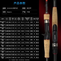 초경량 휴대용SHIMANO MAJESTIC 루어 낚싯대 코르크 EVA 핸들 후지 가이드 스피닝 캐스팅 농어 1.98m 2, 06 B610MH2 2.08M
