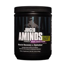 Animal Juiced Aminos - 6g BCAAEAA 매트릭스 플러스 4g 아미노산 혼합 회복 및 향상된 성능 포도 30회 분량 3850g(1358온스), 14.3 Ounce (Pack of 1), Grape