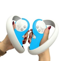 VR 마스크 땀 방지 컨트롤러 실리콘 그립 Pico 4 헤드셋 핸들 보호대 커버, 04 blue