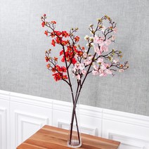 유니크매화가지 90cm 조화 꽃 인테리어 장식 FAIAFT, 화이트