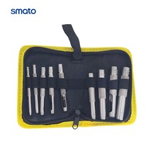 스마토 환펀치세트 6PCS(3-8MM) 고무 가죽 피혁 종이 홀작업 벨트 구멍 뚫기 수동펀칭기 뻔찌 뻔치 타공 뻔칭기 천공기, 6개