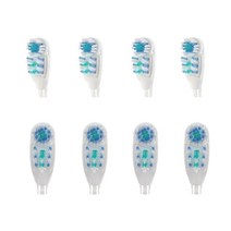 전동칫솔헤드 리필모 Oral B 전동 칫솔 교체용 헤드 4 개 4732 3733 듀얼 클린 브러시 헤드 손이 닿기 어려운 부분 모델 4734