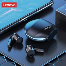 블루투스 이어폰 Lenovo 무선 이어버드 저지연 헤드폰 및 마이 HD 통화 듀얼 모드 5.3 게임용 헤드셋 GM2 Pro, [02] GM2 Pro Black