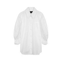 22FW SIMONE ROCHA 시몬로샤 오버사이즈 롤업 소매 셔츠 화이트 51030109