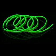 자동차 인테리어 Led 스트립 장식 램프 EL 배선 네온 자동 DIY 유연한 주변 조명 USB 파티 분위기 다이오드, green, wiring drive, 1 M