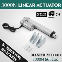 리니어액추에이터 소형 665 Ibs 3000N 4-18 인치 전기 모터 선형 액추에이터 DC 12V 미리메터/초 Lectric, 04 300mm 12 inch_02 3000N 5mms
