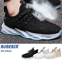 BUBEBIR®2022 새로운 더블 쿠션 남성용 러닝화 러닝화 조깅화 피트니스 러닝화 커플 러닝화 여름 통기성 러닝화 커플화 하이탑