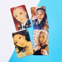 아이돌 포토카드 4개/대 MAMAMOO Photocard LOMO 카드 사진 엽서 편지지 장식 용품 팬 선물, 02 WT