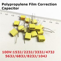 볼트키트 20PC 폴리 프로필렌 필름 커패시터 100V 153J100 223J100 333J100 473J100 563J100 683J100 823J100 104J100 22/33, 02 100V 223J 22NF