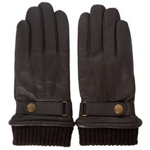 덴츠 덴츠 헨리 5 9204 BROWN 남자 울 터치스크린 장갑