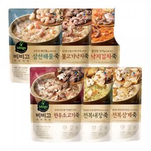 비비고 프리미엄 죽 선택구매(한우소고기죽/전복삼계죽/전복내장죽/삼선해물죽/불고기낙지죽/낙지김치죽), 비비고 전복삼계죽x4개