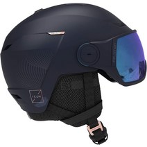 스노보드 헬멧SALOMON (살로몬) 스키 헬멧 스노우 보드 헬멧 2020-21 년 모델 여성 ICON LT VISOR (아이콘, 02 화이트_01 M