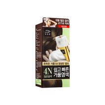미쟝센 미장센 쉽고빠른 거품염색 4N 짙은갈색 새치염색약
