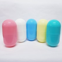 컬러 알약 유치원 과학 교구 뽑기 통 분리형 선물 랜덤 추첨 볼 플라스틱 캡슐 18CM, 민트