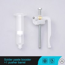 납떔 페이스트 납땜 페이스트 압출기 글루 건 용접 오일 부스터 회로 기판 수리 액세서리, Syringe and Booster
