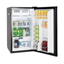 FRIGIDAIRE EFR376-블랙 3.1 Cu Ft 블랙 레트로 Bar 냉장고 사이드 Bottle Opener, 검은색_단일 문 | 냉장고