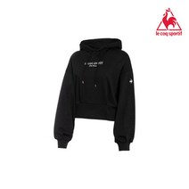 [르꼬끄] [Y]여성 기모 크롭 후드 QM422OHDO2-BLK0