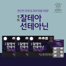 정신적 스트레스 불안 예민한 초초 감정 신경 마음 안정 긴장 에 좋은 테아닌 지친 하루 스트레스 긴장 완화 멘탈 케어 건강 보조제, 120정, 3개