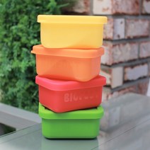 빅풋실리콘 쿠키볼3.02종세트 프리미엄 실리콘 밀폐용기 도시락 밥팩 이유식용기 냉장고용기 국산정품, 1개, 05 프렌치(퍼플)+리얼(오렌지)