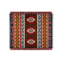 야외 캠핑 부족의 양탄자 담요 인도 피크닉 Boho 장식 침대 격자 무늬 소파 매트 여행 깔개 Tassels 리넨, 90x150cm, 갈색