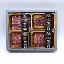 마장동고기팩트 리미티드 한우선물세트 4구, 꽃등심+꽃등심+채끝살+소갈비살