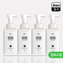 유해성분 무첨가! 제타 포밍 순 핸드워시 500mlx4 청포도향 거품타입 손세정제, 4개, 500ml