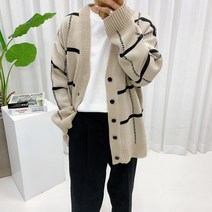스트릿제이 미니멀 데일리 체크 가디건