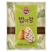 백설 밥이랑 야채, 27g, 1개
